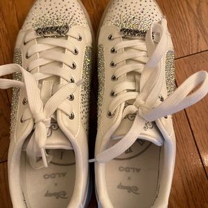 Bride Shoes for Wedding - Rhinestone Running Shoes